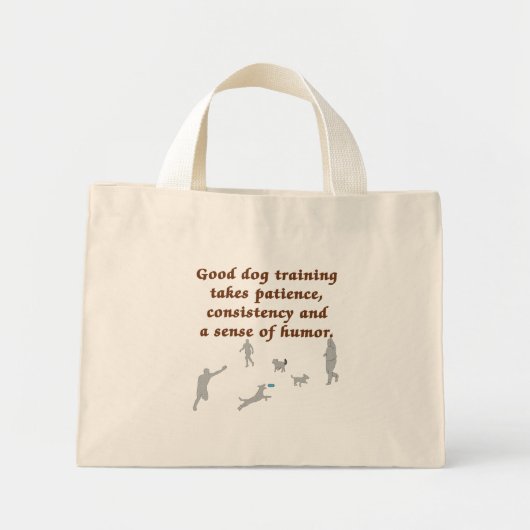 Goede Dog-training Mini Tote Bag (Voorkant)