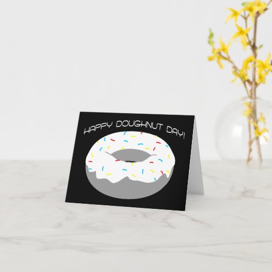 goede donutdag ! kaart (Gele Bloem)