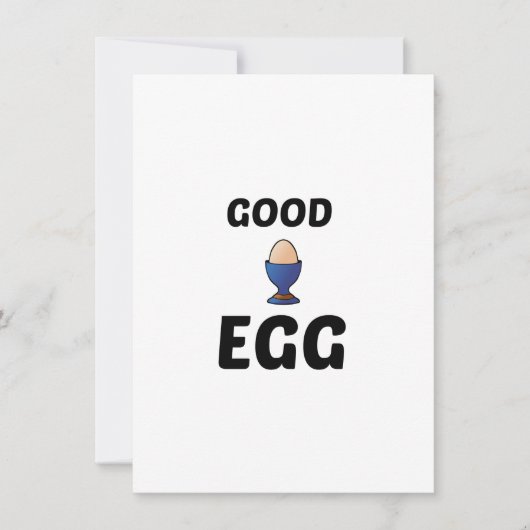 GOEDE EGG BEDANKKAART (Voorkant)