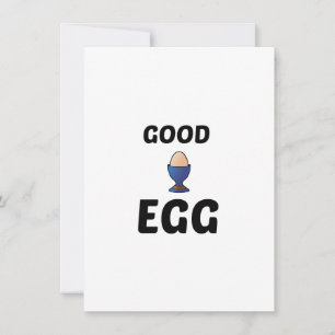 GOEDE EGG BEDANKKAART