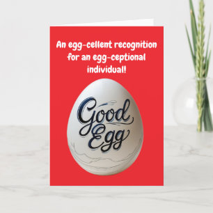 Goede ei waardering - grappig bedankt