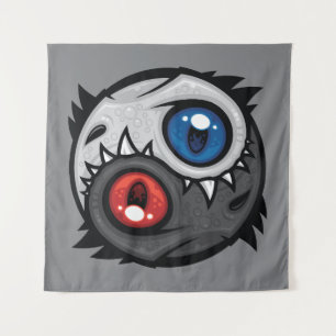Goede en Kwade Draak Yin Yang Wandkleed