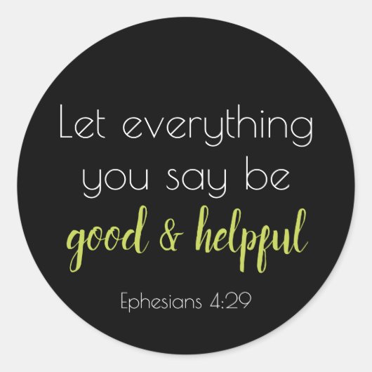 Goede en nuttige scripts ronde sticker (Voorkant)