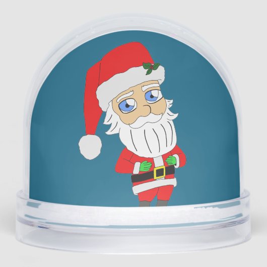 Goede en slechte Kerstman Sneeuwbol (Voorkant)