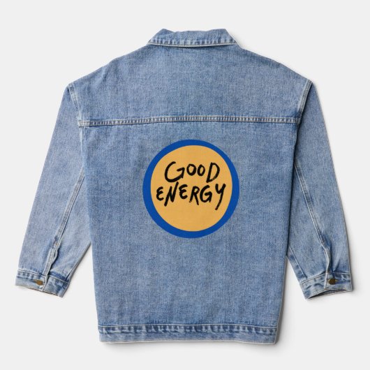 Goede energie denim jacket (Achterkant)