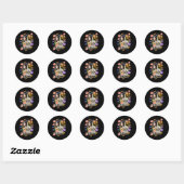 Goede energie is besmettelijk ronde sticker (Vel)