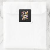 Goede energie is besmettelijk vierkante sticker (Tas)