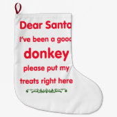 goede ezel grote kerstsok (Voorkant)