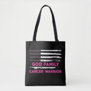 Goede familie borstkanker bewustzijn tote bag