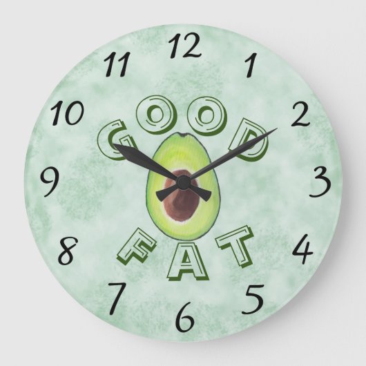 Goede Fat Tas Wall Clock Grote Klok (Voorkant)