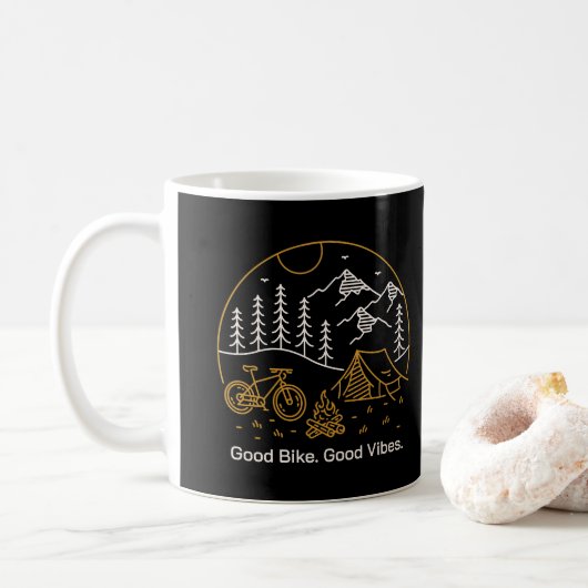 Goede Fiets Goede Vibes Koffiemok (Met donut)