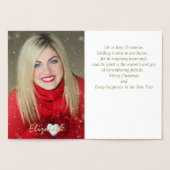 Goede Folie Foto Kerst Kaart (Binnen)