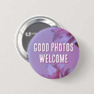 Goede Foto's Welkom Bloemenfestivalspeld Ronde Button 5,7 Cm