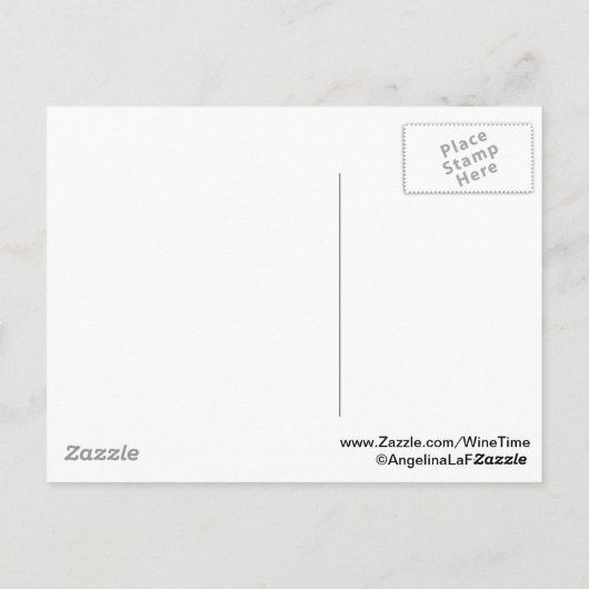 Goede Friends Wine Briefkaart (Achterkant)