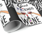 Goede Friends Wine Cadeaupapier (Rol Hoek)