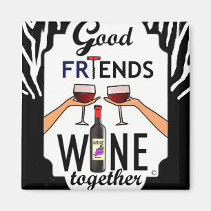 Goede Friends Wine Magneet
