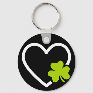 Goede Geluks Geluksbrenger Symbool Klaver Hart Sleutelhanger