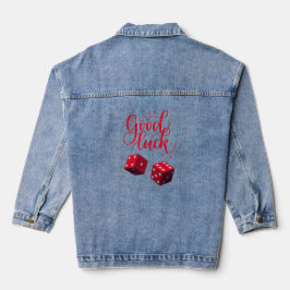 Goede geluksdag dobbelstenen denim jacket