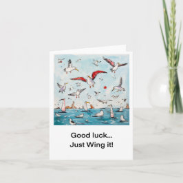 Goede gelukskaart, vlieg er maar op af, veel succe kaart