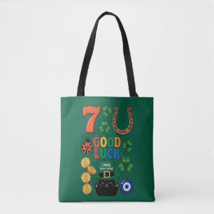 Goede Geluksymbolen En Grappige Kat Tote Bag