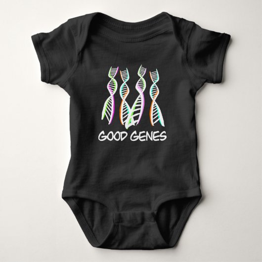 Goede genen DNA STEM-kleding voor baby shower Romper (Voorkant)