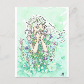 Goede Geuren Bloemen Flower Fairy Fantasy Art Prin Briefkaart