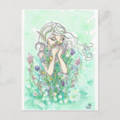 Goede Geuren Bloemen Flower Fairy Fantasy Art Prin Briefkaart (Voorkant)