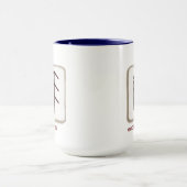 Goede gezondheid Bindrune & gepersonaliseerde naam Mok (Midden)