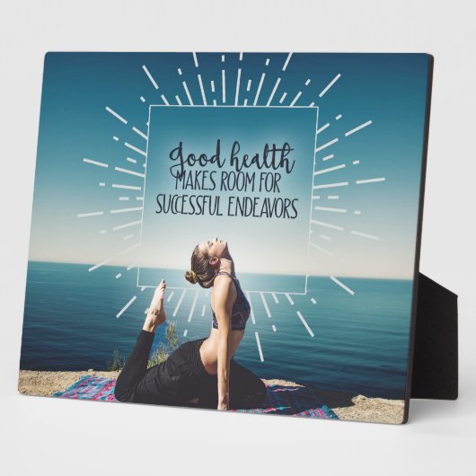 Goede gezondheid fotoplaat (Zijkant)
