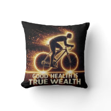Goede gezondheid Poster met Neon fietser