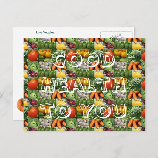 Goede gezondheid voor u Briefkaart (Voorkant / Achterkant)