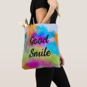 Goede glimlach tote bag (Dichtbij)
