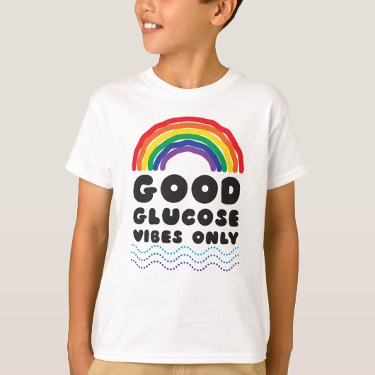 Goede glucose (regenboog) t-shirt (Voorkant)