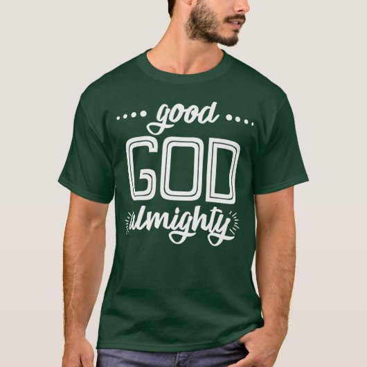 Goede God Almachtige Premium T-shirt (Voorkant)