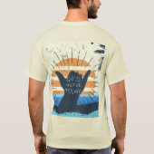 Goede golven vandaag koele surfer ontwerp t-shirt (Achterkant)