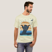 Goede golven vandaag koele surfer ontwerp t-shirt (Voorkant volledig)