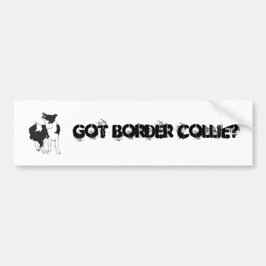 GOEDE GRENSCOLLIE? BUMPERSTICKER (Voorkant)