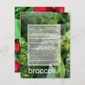 Goede groeigids: Broccoli en radijzen Briefkaart (Voorkant / Achterkant)