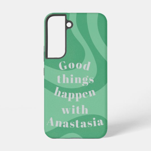 Goede groene dingen gebeuren samsung galaxy hoesje (Achterkant)