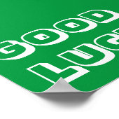 Goede, groene en witte moderne typografie poster (Hoek)