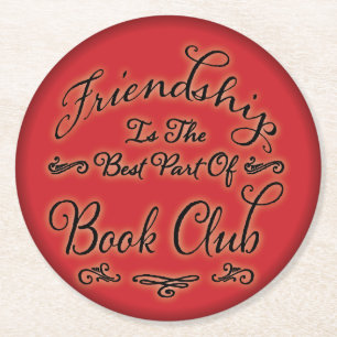 Goede Groep / Leesboek Club Vriendschap Ronde Kartonnen Onderzetter