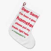 goede hamster grote kerstsok (Voorkant (Hangend))