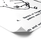 Goede handwastechniek. poster (Hoek)