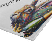 Goede hazendag. Haas & Prosecco! Snijplank (Hoek)