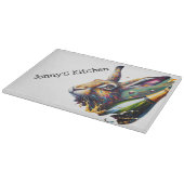 Goede hazendag. Haas & Prosecco! Snijplank (Hoek)