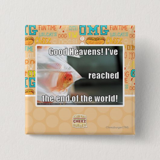 Goede Heavens! Vierkante Button 5,1 Cm (Voorkant)