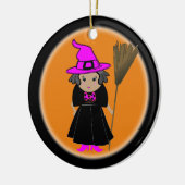 Goede heks - aangepaste geoorloofde boomversiering keramisch ornament (Links)