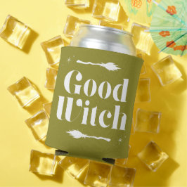 Goede heks Bad Witch Trendy Typografie Halloween Blikjeskoeler