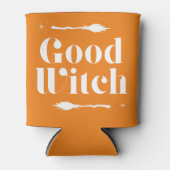 Goede heks Bad Witch Trendy Typografie Halloween Blikjeskoeler (Voorkant)