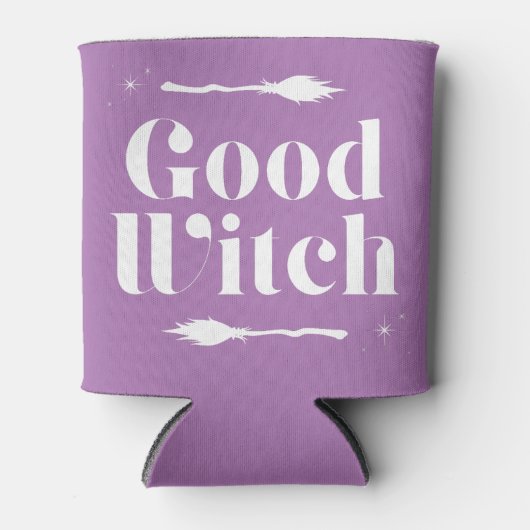 Goede heks Bad Witch Trendy Typografie Halloween Blikjeskoeler (Voorkant)